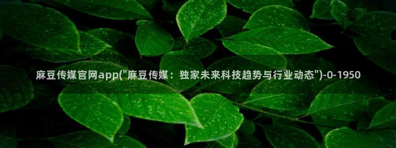 麻豆视频专题规划